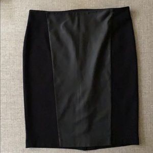 I. McLaughlin leather stretch skirt